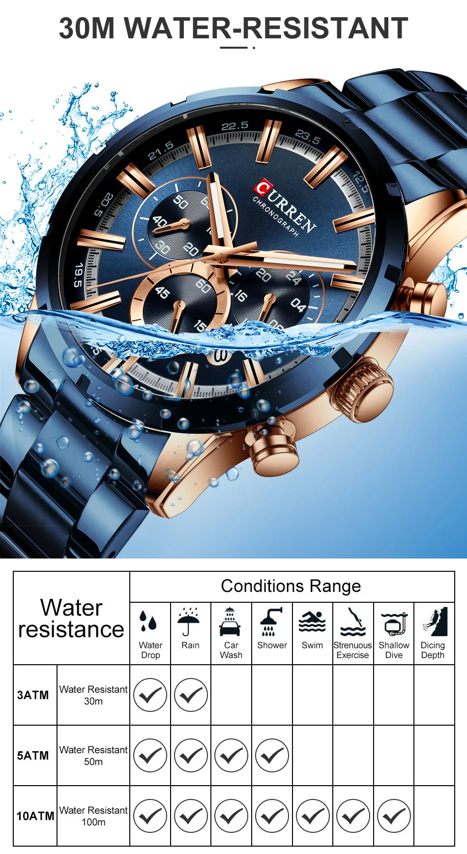 CURREN Men Watch