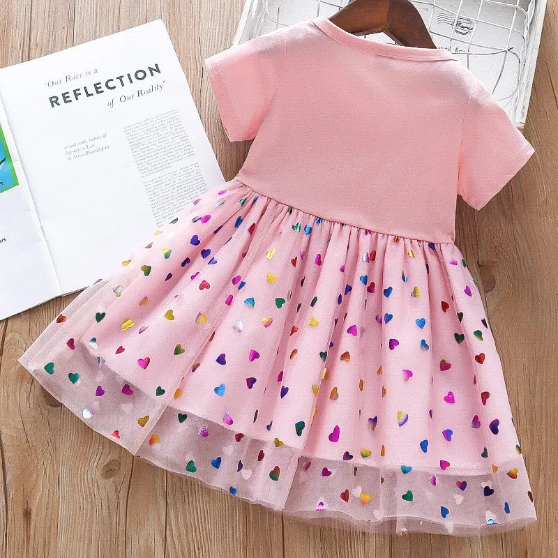 Girls Dress Cartoon Unicorn