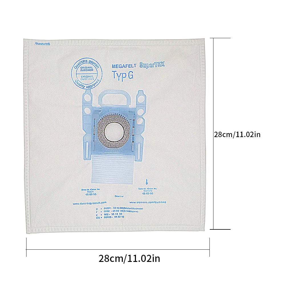 BOSCH VACUUMER Dust bags Motor Filter HEPA Filter For Bosch BSGL VSZ BSD BSA Vacuum Cleaner, Type G bags GL-30 Pro GL-40 BGL8508 GL 30