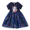 Girls Dress Cartoon Unicorn