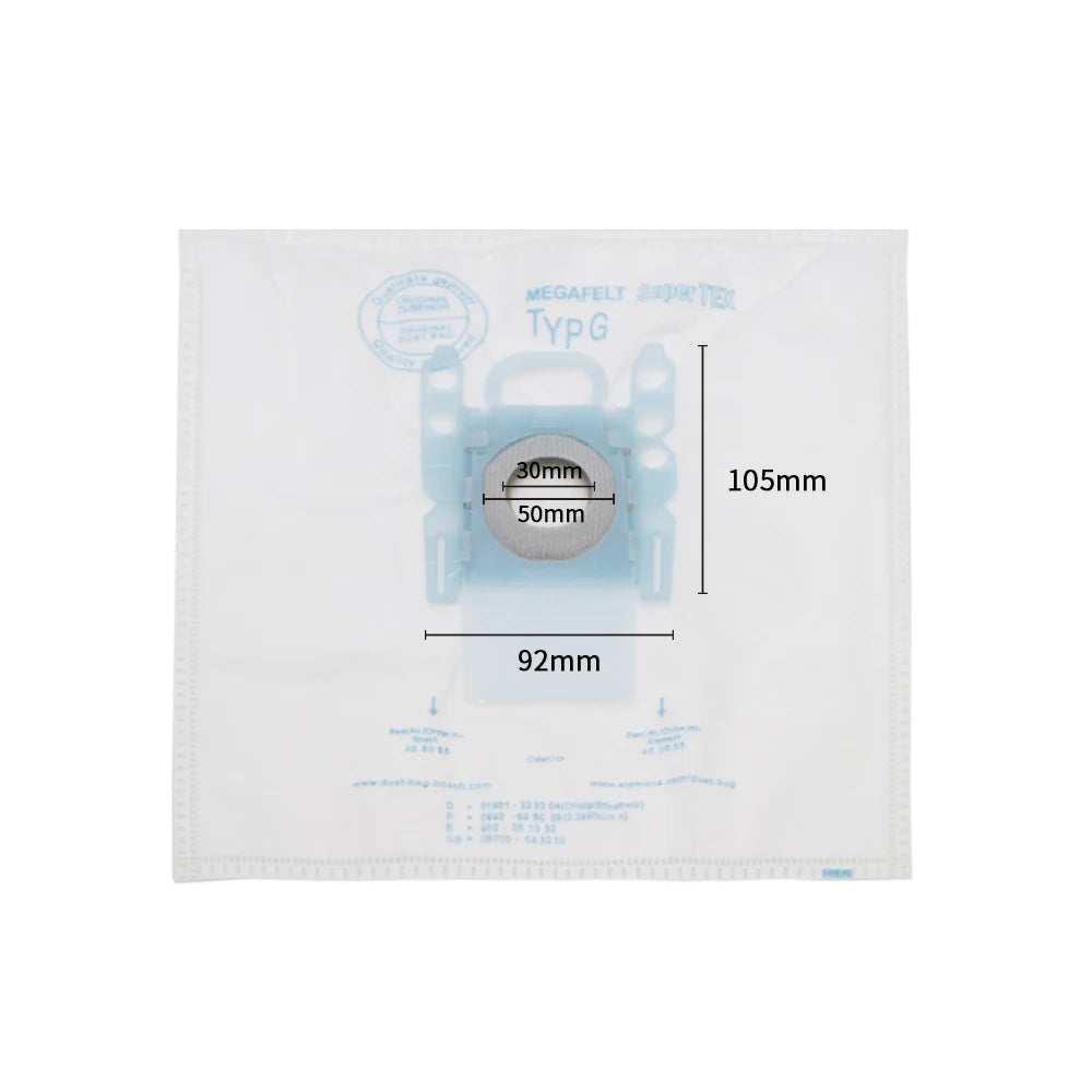 BOSCH VACUUMER Cloth Dust Filter Bag,Vacuum Cleaner Spare Parts Accessories for Bosch & Siemens BSG7 BSG6 BSGL3126GB GL30 Type G